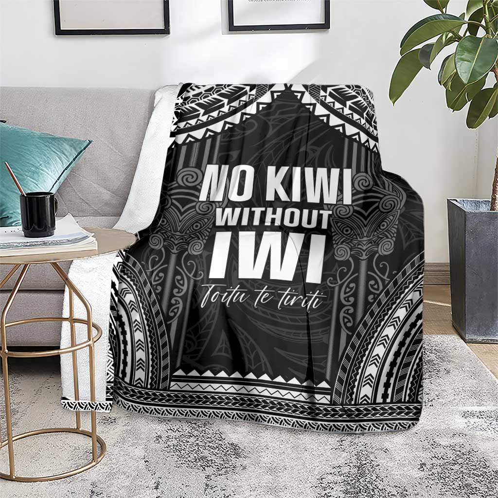 Aotearoa Toitu Te Tiriti Blanket No Kiwi Without Iwi LT05 - Polynesian Pride