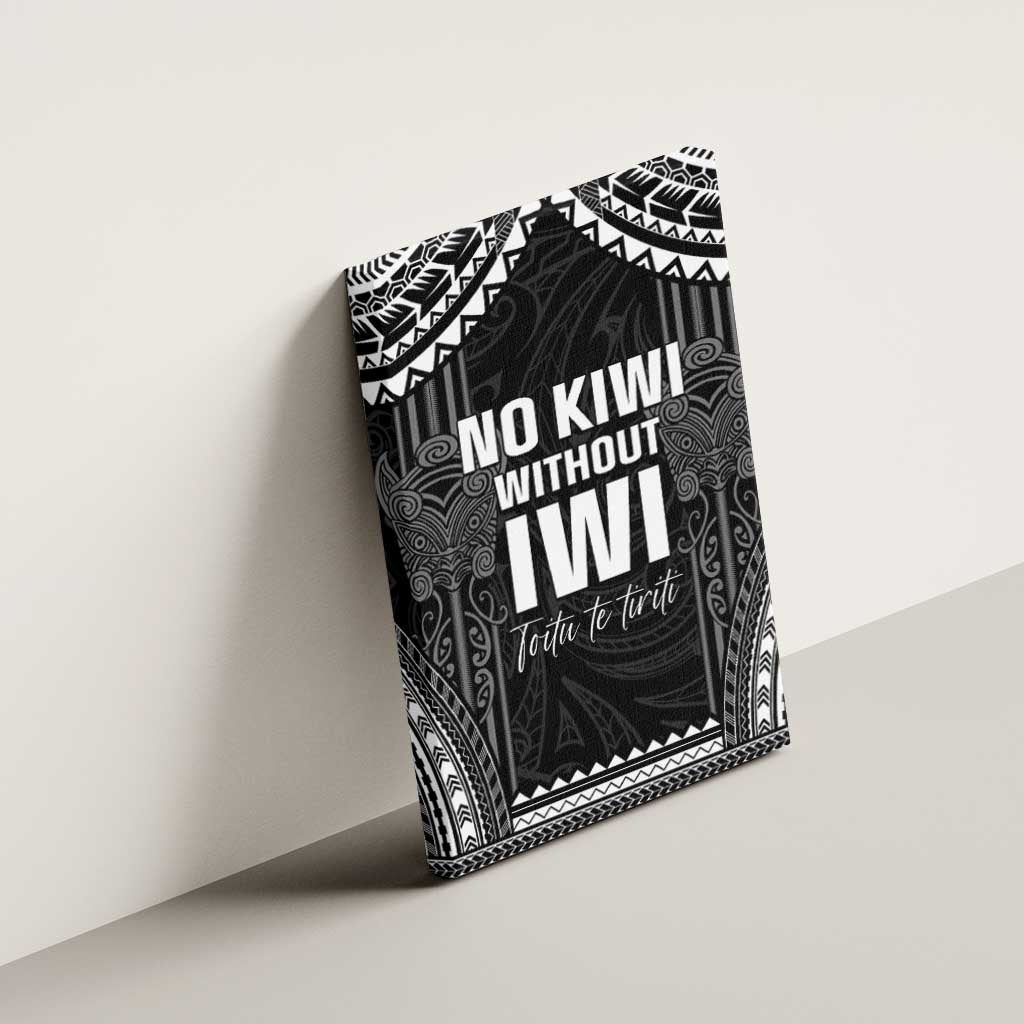 Aotearoa Toitu Te Tiriti Canvas Wall Art No Kiwi Without Iwi LT05 - Polynesian Pride
