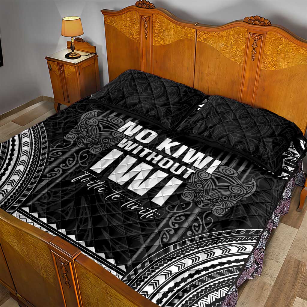 Aotearoa Toitu Te Tiriti Quilt Bed Set No Kiwi Without Iwi LT05 - Polynesian Pride