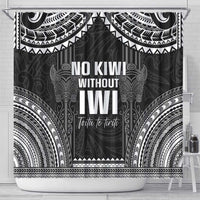 Aotearoa Toitu Te Tiriti Shower Curtain No Kiwi Without Iwi