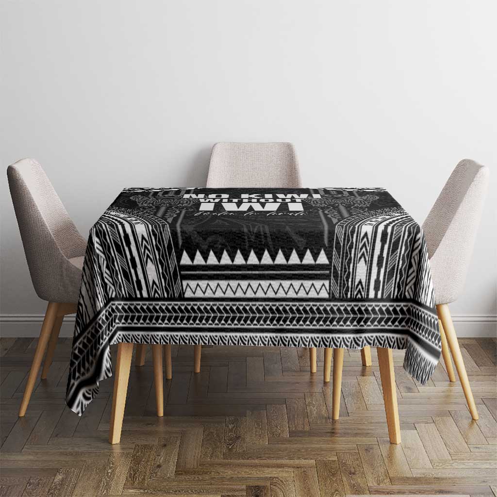 Aotearoa Toitu Te Tiriti Tablecloth No Kiwi Without Iwi LT05 - Polynesian Pride