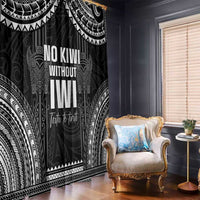 Aotearoa Toitu Te Tiriti Window Curtain No Kiwi Without Iwi LT05 - Polynesian Pride