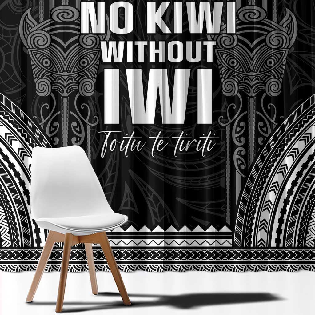 Aotearoa Toitu Te Tiriti Window Curtain No Kiwi Without Iwi LT05 - Polynesian Pride