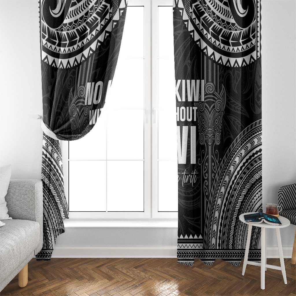 Aotearoa Toitu Te Tiriti Window Curtain No Kiwi Without Iwi LT05 - Polynesian Pride