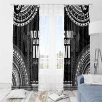 Aotearoa Toitu Te Tiriti Window Curtain No Kiwi Without Iwi LT05 - Polynesian Pride