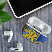 Hawaii Kaiser High School AirPods Case Tribal Tattoo With Hibiscus Flowers