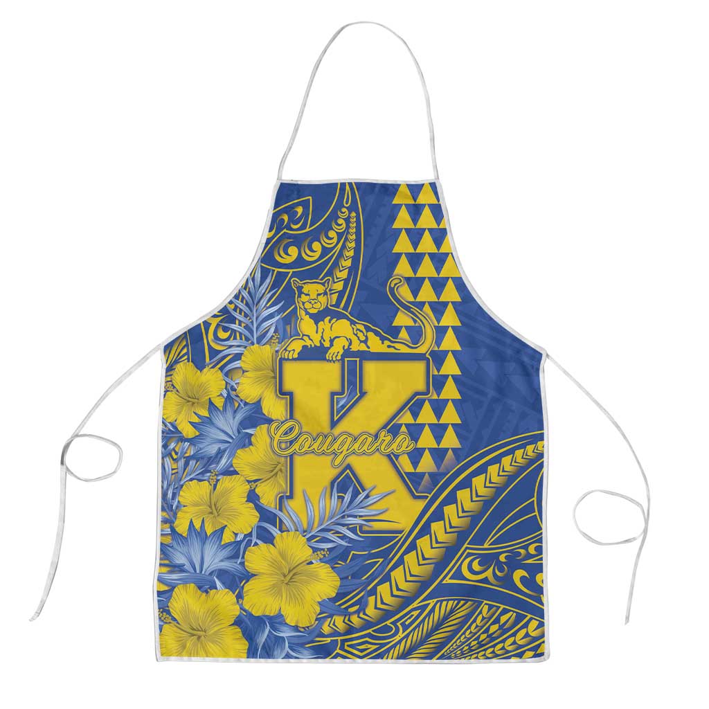 Hawaii Kaiser High School Apron Tribal Tattoo With Hibiscus Flowers