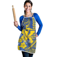 Hawaii Kaiser High School Apron Tribal Tattoo With Hibiscus Flowers LT05 - Polynesian Pride