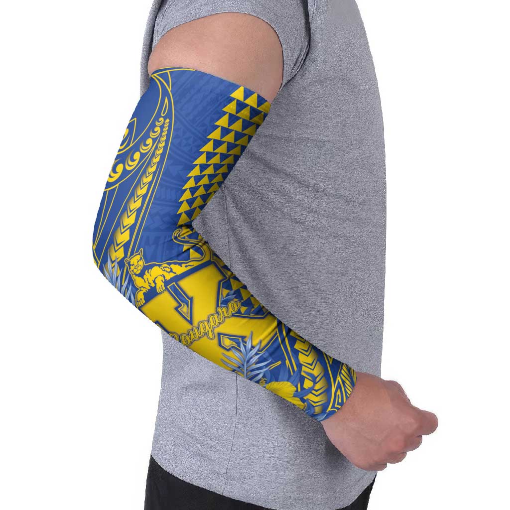 Personalised Hawaii Kaiser High School Arm Sleeves Tribal Tattoo With Hibiscus Flowers LT05 - Polynesian Pride