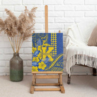 Hawaii Kaiser High School Canvas Wall Art Tribal Tattoo With Hibiscus Flowers LT05 - Polynesian Pride