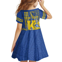 Personalised Hawaii Kaiser High School Family Matching Summer Maxi Dress and Hawaiian Shirt Tribal Tattoo With Hibiscus Flowers