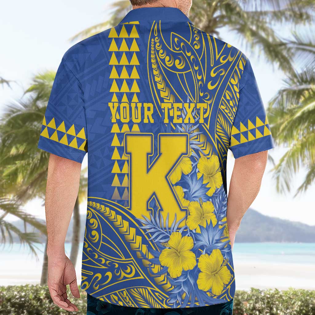 Personalised Hawaii Kaiser High School Hawaiian Shirt Tribal Tattoo With Hibiscus Flowers