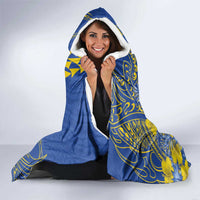 Hawaii Kaiser High School Hooded Blanket Tribal Tattoo With Hibiscus Flowers LT05 - Polynesian Pride