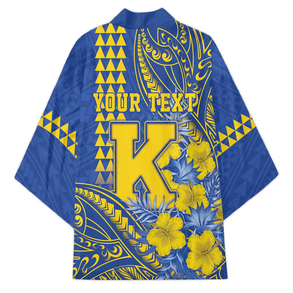 Personalised Hawaii Kaiser High School Kimono Tribal Tattoo With Hibiscus Flowers LT05 - Polynesian Pride