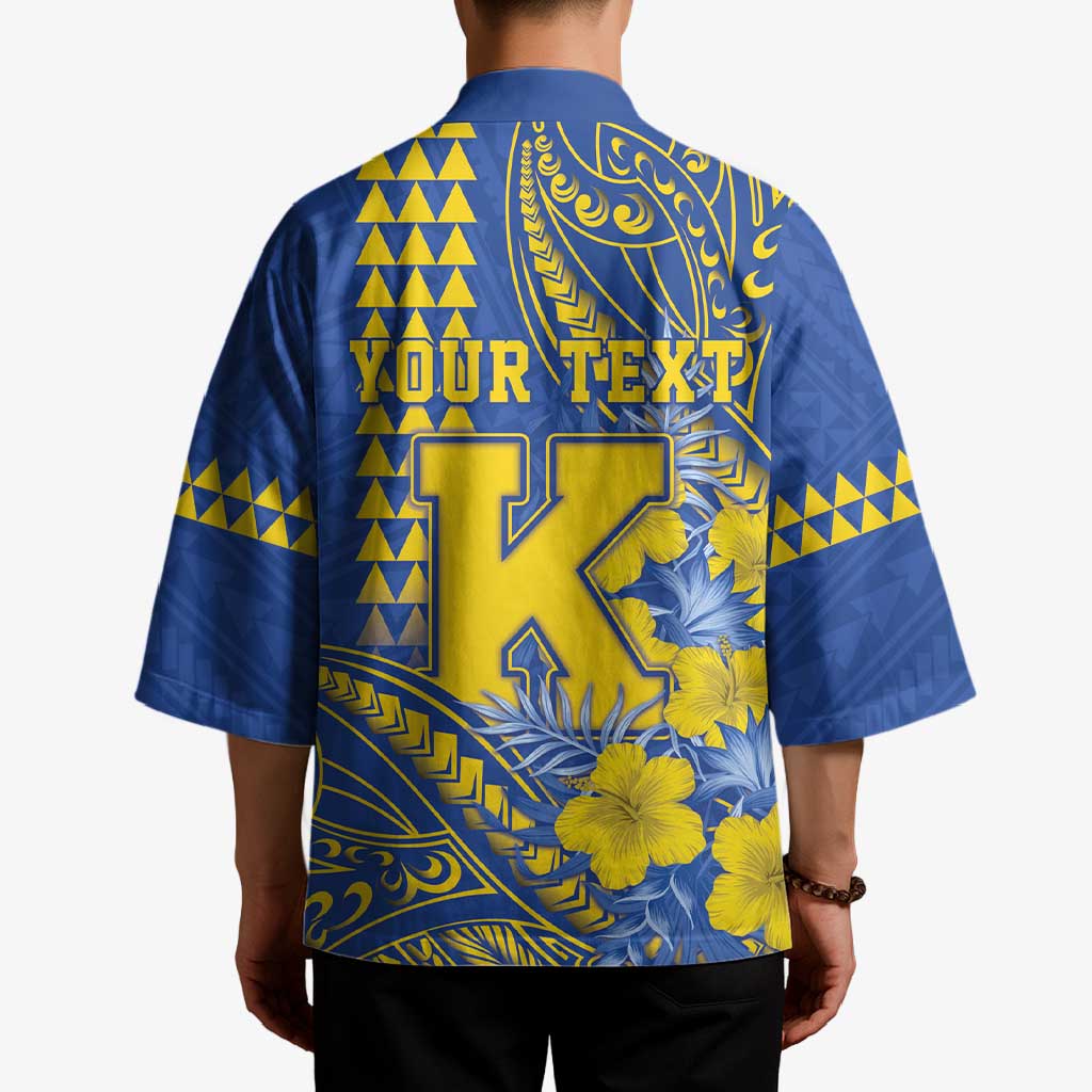 Personalised Hawaii Kaiser High School Kimono Tribal Tattoo With Hibiscus Flowers LT05 - Polynesian Pride