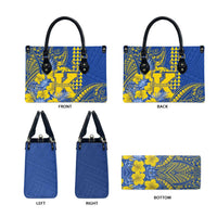 Hawaii Kaiser High School Leather Bag Tribal Tattoo With Hibiscus Flowers LT05 - Polynesian Pride