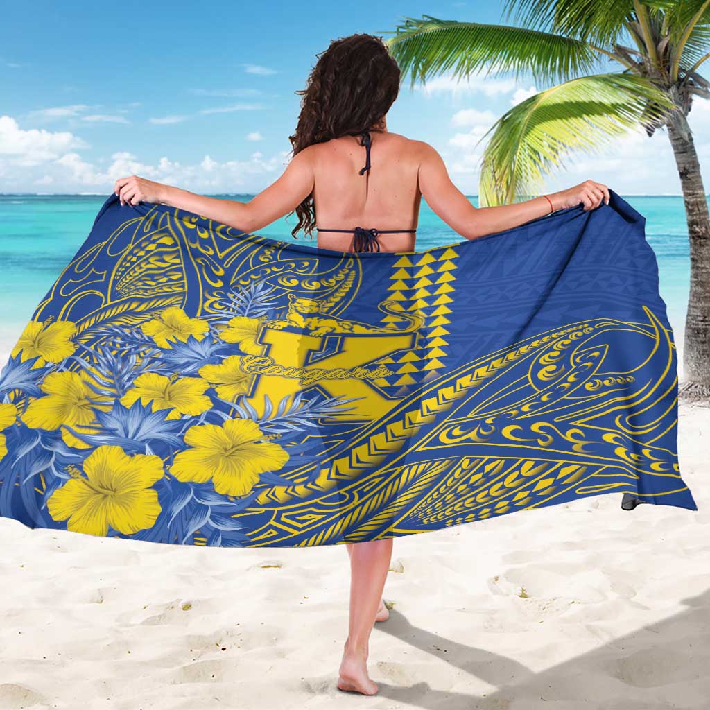 Hawaii Kaiser High School Sarong Tribal Tattoo With Hibiscus Flowers LT05 - Polynesian Pride
