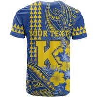 Personalised Hawaii Kaiser High School T Shirt Tribal Tattoo With Hibiscus Flowers