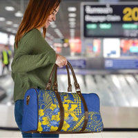 Hawaii Kaiser High School Travel Bag Tribal Tattoo With Hibiscus Flowers LT05 - Polynesian Pride