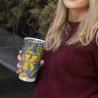 Personalised Hawaii Kaiser High School Tumbler Cup Tribal Tattoo With Hibiscus Flowers LT05 - Polynesian Pride