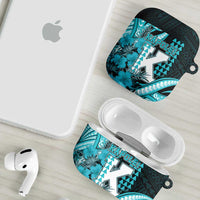 Hawaii Kapolei High School AirPods Case Tribal Tattoo With Hibiscus Flowers LT05 - Polynesian Pride