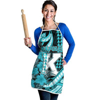 Hawaii Kapolei High School Apron Tribal Tattoo With Hibiscus Flowers
