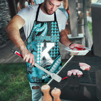 Hawaii Kapolei High School Apron Tribal Tattoo With Hibiscus Flowers