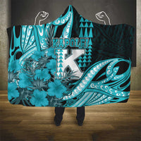 Hawaii Kapolei High School Hooded Blanket Tribal Tattoo With Hibiscus Flowers LT05 - Polynesian Pride