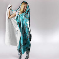 Hawaii Kapolei High School Hooded Blanket Tribal Tattoo With Hibiscus Flowers LT05 - Polynesian Pride