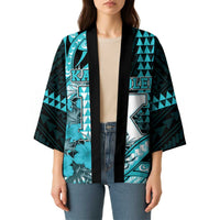Personalised Hawaii Kapolei High School Kimono Tribal Tattoo With Hibiscus Flowers LT05 - Polynesian Pride