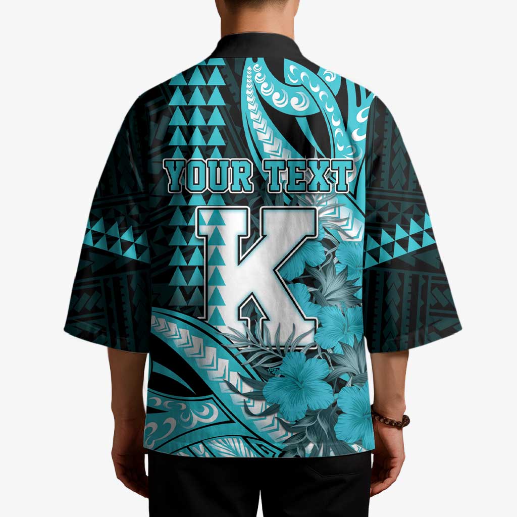 Personalised Hawaii Kapolei High School Kimono Tribal Tattoo With Hibiscus Flowers LT05 - Polynesian Pride