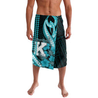 Personalised Hawaii Kapolei High School Lavalava Tribal Tattoo With Hibiscus Flowers LT05 Dark Teal - Polynesian Pride