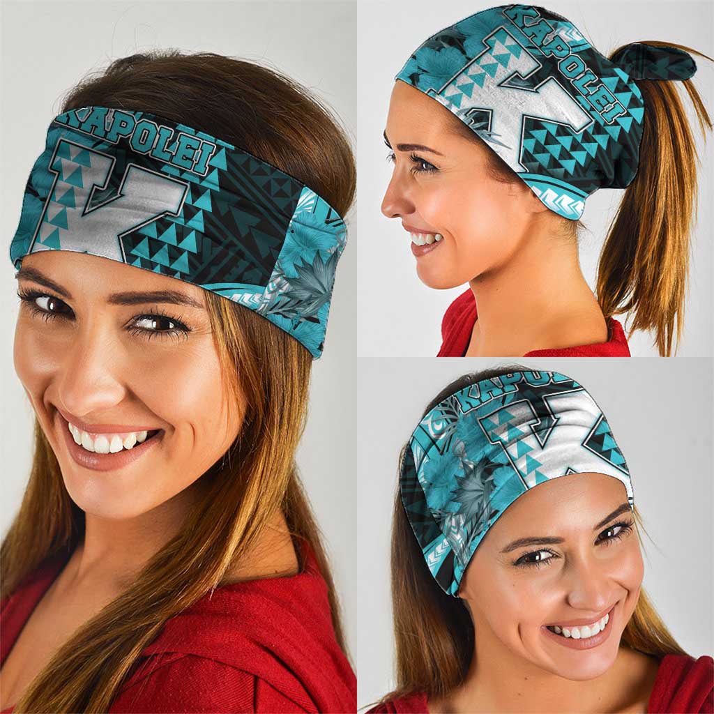 Hawaii Kapolei High School Neck Gaiter Tribal Tattoo With Hibiscus Flowers LT05 - Polynesian Pride