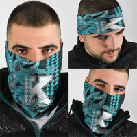 Hawaii Kapolei High School Neck Gaiter Tribal Tattoo With Hibiscus Flowers LT05 - Polynesian Pride