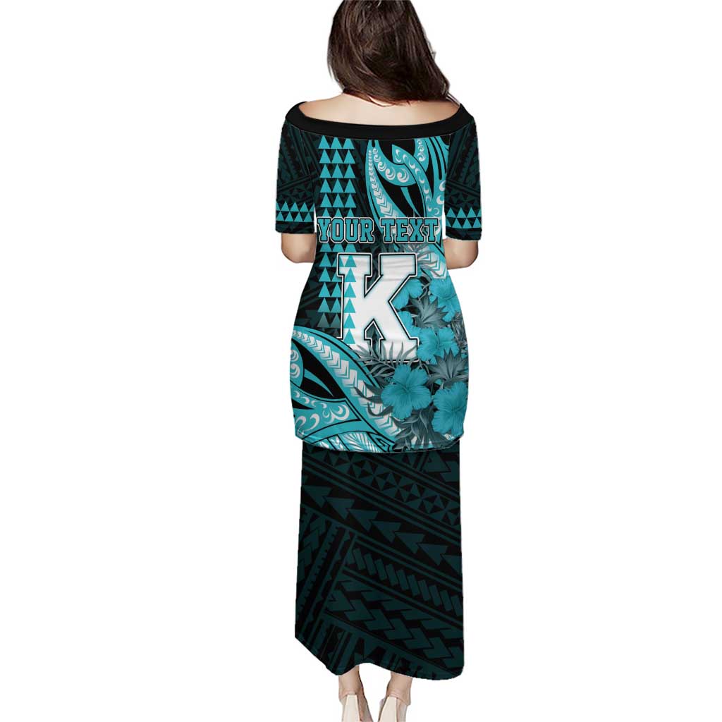 Personalised Hawaii Kapolei High School Puletasi Tribal Tattoo With Hibiscus Flowers LT05 - Polynesian Pride