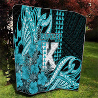 Hawaii Kapolei High School Quilt Tribal Tattoo With Hibiscus Flowers LT05 - Polynesian Pride