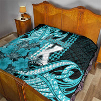 Hawaii Kapolei High School Quilt Tribal Tattoo With Hibiscus Flowers LT05 - Polynesian Pride