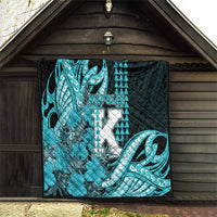 Hawaii Kapolei High School Quilt Tribal Tattoo With Hibiscus Flowers LT05 - Polynesian Pride