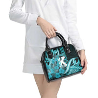 Hawaii Kapolei High School Shoulder Handbag Tribal Tattoo With Hibiscus Flowers LT05 - Polynesian Pride