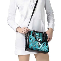 Hawaii Kapolei High School Shoulder Handbag Tribal Tattoo With Hibiscus Flowers LT05 - Polynesian Pride