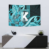 Hawaii Kapolei High School Tapestry Tribal Tattoo With Hibiscus Flowers LT05 - Polynesian Pride