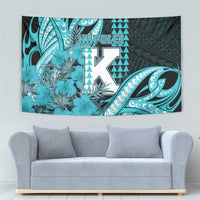 Hawaii Kapolei High School Tapestry Tribal Tattoo With Hibiscus Flowers LT05 - Polynesian Pride