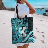 Hawaii Kapolei High School Tote Bag Tribal Tattoo With Hibiscus Flowers LT05 - Polynesian Pride