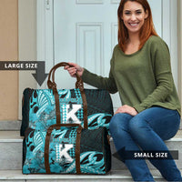 Hawaii Kapolei High School Travel Bag Tribal Tattoo With Hibiscus Flowers LT05 - Polynesian Pride