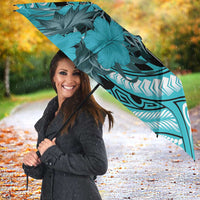 Hawaii Kapolei High School Umbrella Tribal Tattoo With Hibiscus Flowers LT05 - Polynesian Pride
