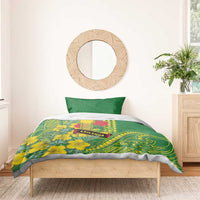 Hawaii Leilehua High School Bedding Set Tribal Tattoo With Hibiscus Flowers LT05 - Polynesian Pride