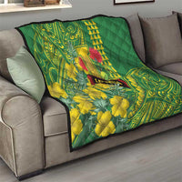 Hawaii Leilehua High School Quilt Tribal Tattoo With Hibiscus Flowers