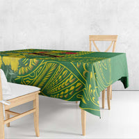 Hawaii Leilehua High School Tablecloth Tribal Tattoo With Hibiscus Flowers LT05 - Polynesian Pride