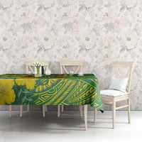 Hawaii Leilehua High School Tablecloth Tribal Tattoo With Hibiscus Flowers LT05 - Polynesian Pride