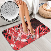 Hawaii Kalani High School Bathroom Set Tribal Tattoo With Hibiscus Flowers LT05 - Polynesian Pride